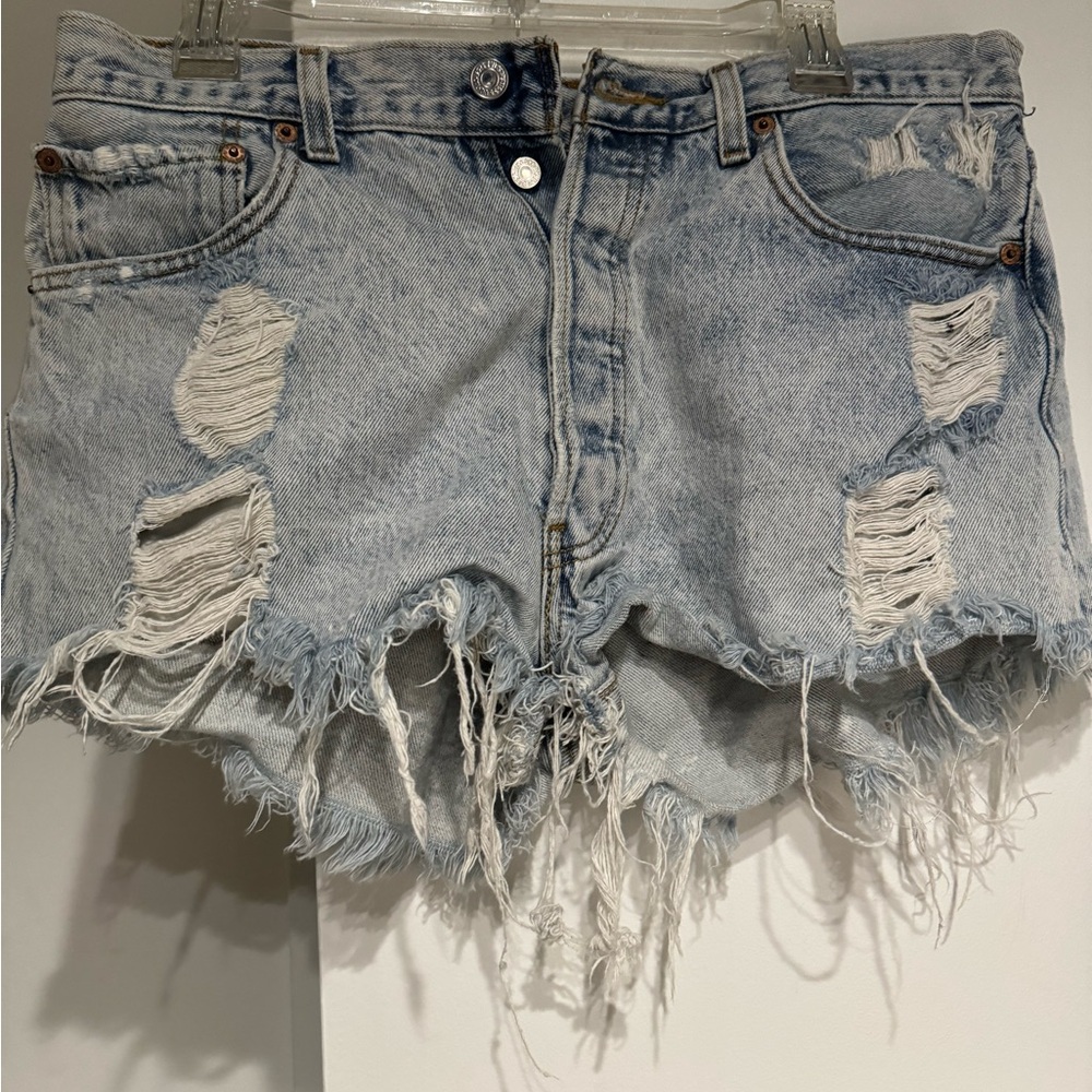 Levi Strauss Distressed Denim Shorts